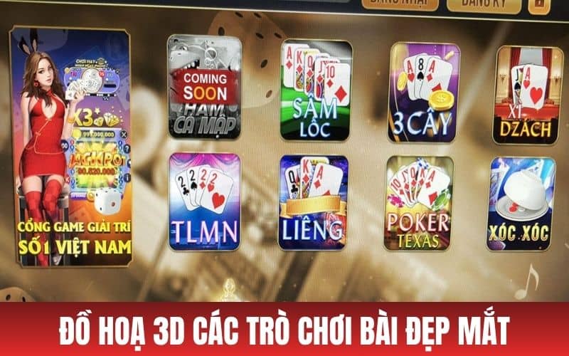 Đồ hoạ các trò chơi bài tại AE888 đẹp mắt
