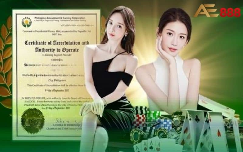 Giấy phép hoạt động mà AE888 sở hữu đảm bảo quyền lợi cho người chơi Giấy phép hoạt động mà AE888 sở hữu đảm bảo quyền lợi cho người chơi