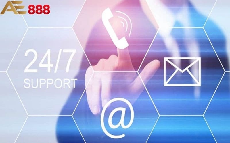 Liên hệ AE888 có đa dạng kênh hỗ trợ 24/7 Liên hệ AE888 có đa dạng kênh hỗ trợ 24/7