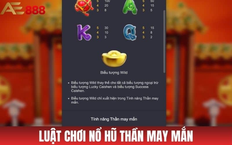 Luật chơi nổ hũ Thần may mắn dễ hiểu Luật chơi nổ hũ Thần may mắn dễ hiểu
